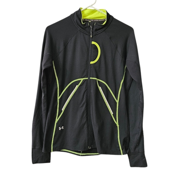Under Armour ColdGear Run Full Zip Reflective Jacket Semi Fitted Women's M - Picture 7 of 14